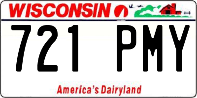 WI license plate 721PMY