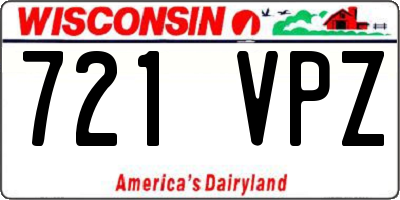 WI license plate 721VPZ