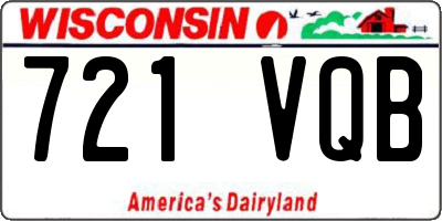 WI license plate 721VQB
