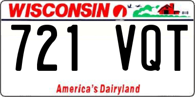 WI license plate 721VQT