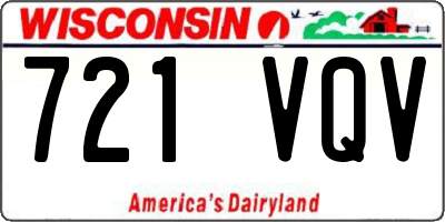 WI license plate 721VQV