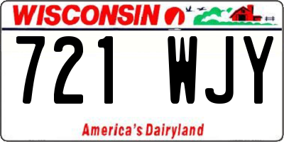 WI license plate 721WJY