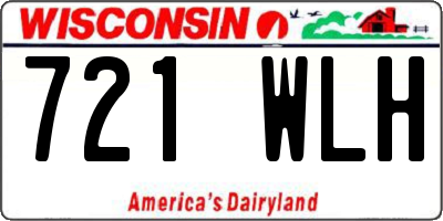 WI license plate 721WLH