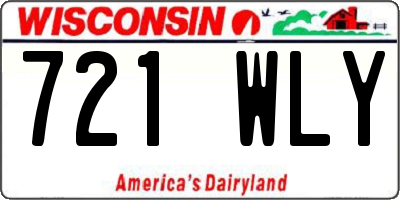 WI license plate 721WLY