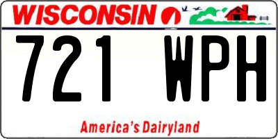 WI license plate 721WPH