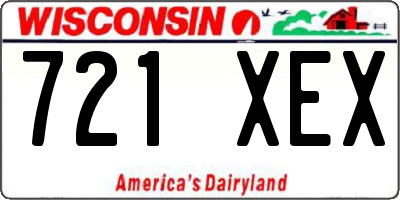 WI license plate 721XEX