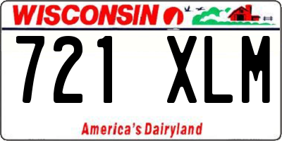WI license plate 721XLM