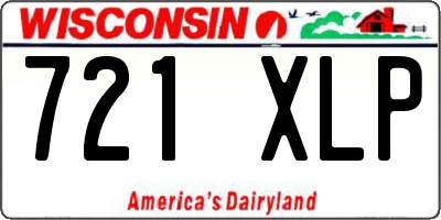 WI license plate 721XLP