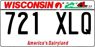 WI license plate 721XLQ