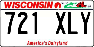 WI license plate 721XLY