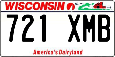 WI license plate 721XMB