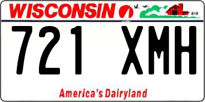 WI license plate 721XMH