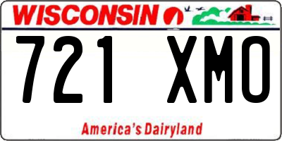 WI license plate 721XMO
