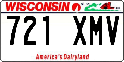 WI license plate 721XMV
