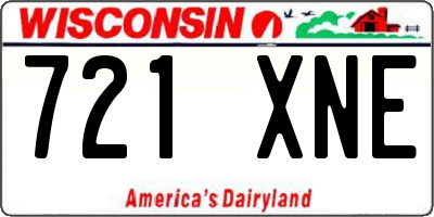 WI license plate 721XNE