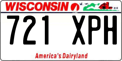 WI license plate 721XPH