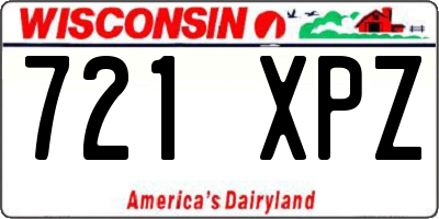 WI license plate 721XPZ