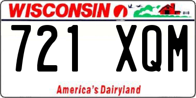 WI license plate 721XQM