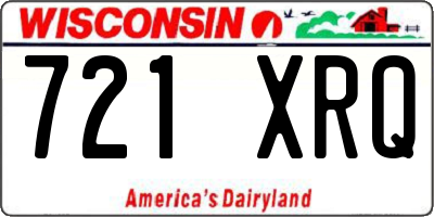 WI license plate 721XRQ