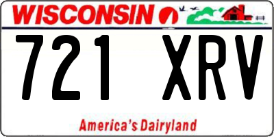 WI license plate 721XRV