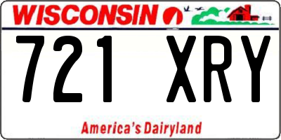 WI license plate 721XRY