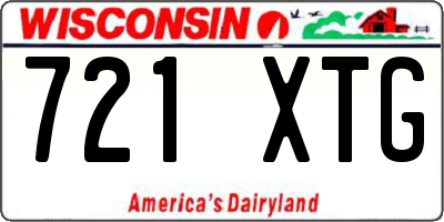 WI license plate 721XTG