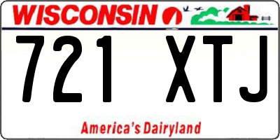 WI license plate 721XTJ