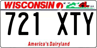 WI license plate 721XTY
