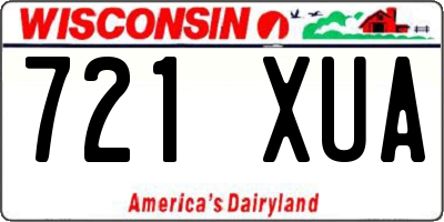 WI license plate 721XUA