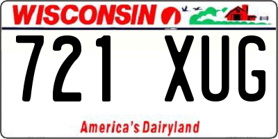 WI license plate 721XUG