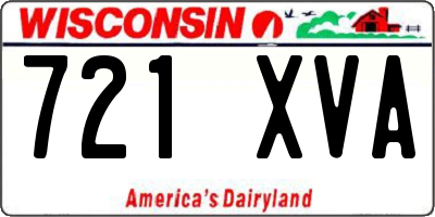 WI license plate 721XVA