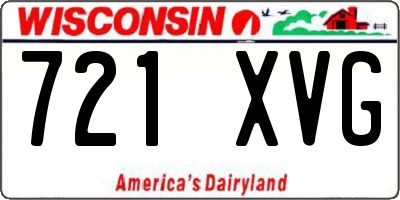 WI license plate 721XVG