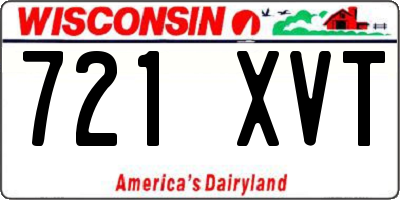 WI license plate 721XVT