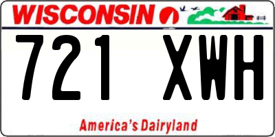 WI license plate 721XWH