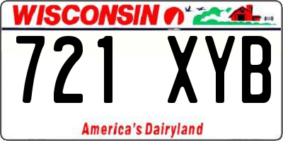 WI license plate 721XYB