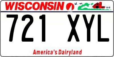 WI license plate 721XYL