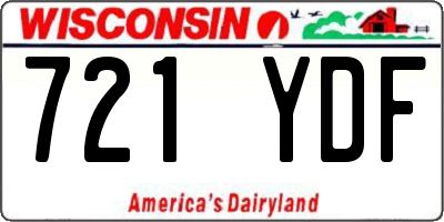 WI license plate 721YDF