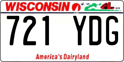 WI license plate 721YDG