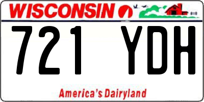 WI license plate 721YDH