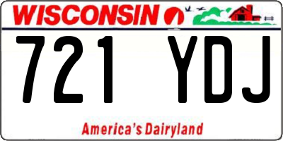 WI license plate 721YDJ