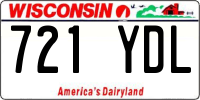 WI license plate 721YDL
