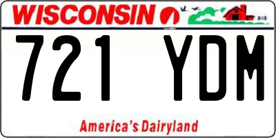 WI license plate 721YDM