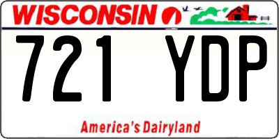 WI license plate 721YDP