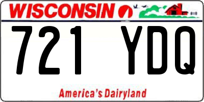 WI license plate 721YDQ