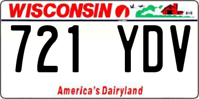 WI license plate 721YDV