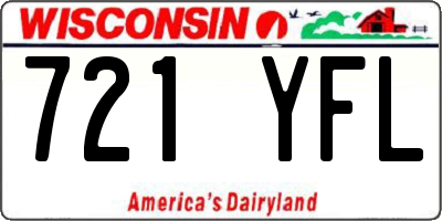 WI license plate 721YFL