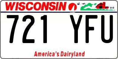 WI license plate 721YFU