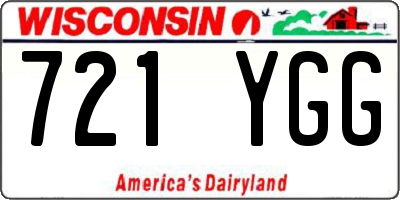 WI license plate 721YGG