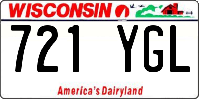 WI license plate 721YGL
