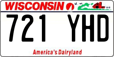 WI license plate 721YHD